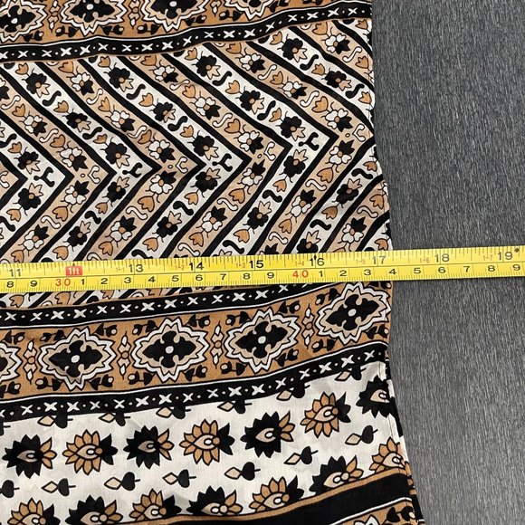 Vince Camuto Brown Silk Scarf 17 x 36 - Picture 5 of 6